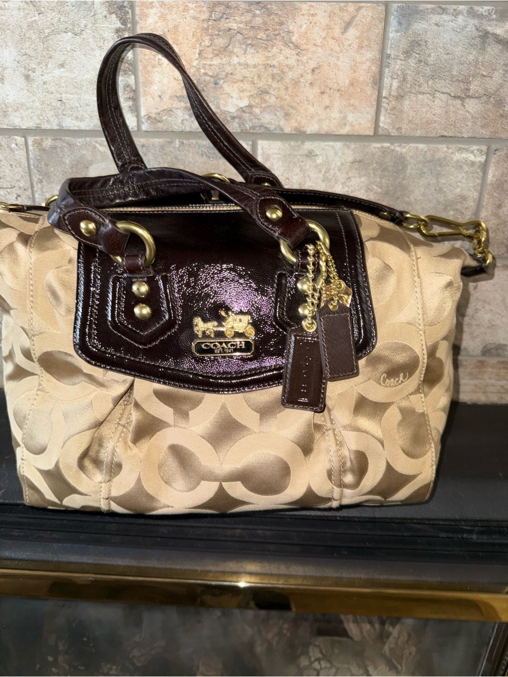 COACH Madison Danrina Signature Satchel
